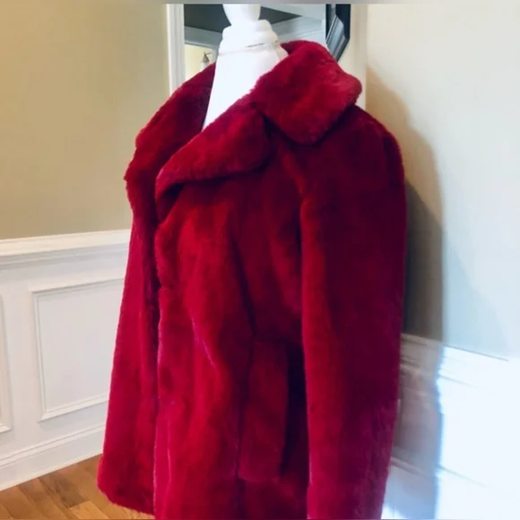 NEW Rachel Zoe FAUX Fur Coat Jacket Silky Soft & Fully Lined XS NWOT - Picture 3 of 9